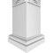 Ekena Millwork Craftsman Classic Square Non-Tapered Art Deco Fretwork Column w/ Tuscan Capital & Tuscan Base CC1210ENARDTUTU - alternate 4